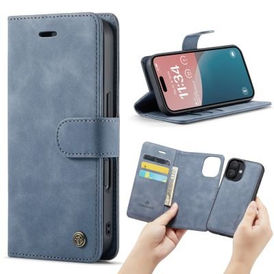 Casemania 2-in-1 Magnetic Case - iPhone 16 - Grijs