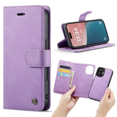 Casemania 2-in-1 Magnetic Case - iPhone 16 - Lila