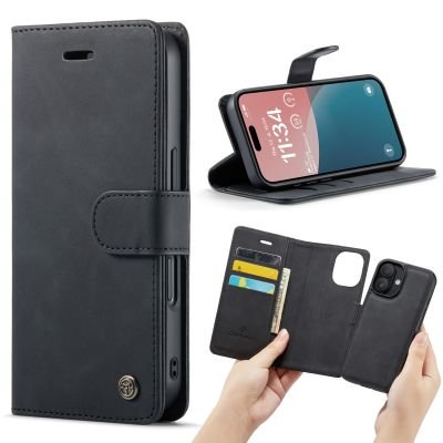 Casemania 2-in-1 Magnetic Case - iPhone 16 - Zwart