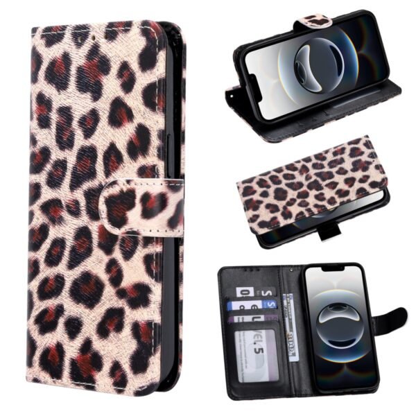 iPhone 18 Pro Max - Bookcase Print - Luipaard