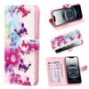 iPhone 16e - Bookcase Print - Bloemen en Vlinders