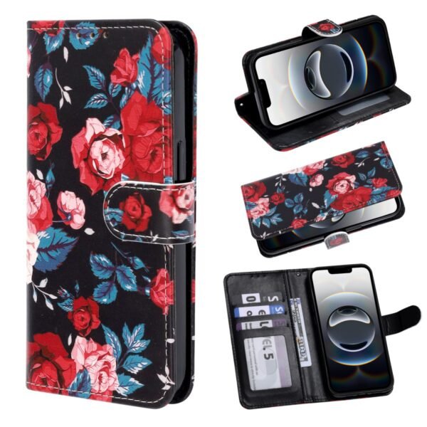 iPhone 16e - Bookcase Print - Bloemen Vintage