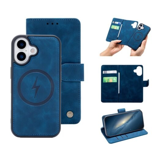 Casemania 2-in-1 Magnetic Magsafe Case - iPhone 17 - Donker Blauw