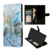 iPhone 16 Pro - Bookcase Print - Marmer Blauw